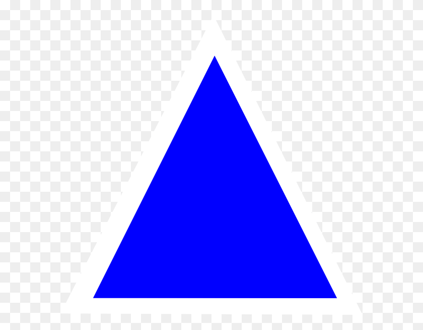 600x594 Descargar Png / Triángulo Azul Hd Png