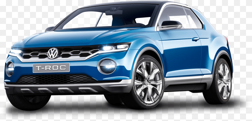 1915x923 Blue Volkswagen T Roc Car Image For Volkswagen Golf Suv 2018, Vehicle, Transportation, Sports Car, Coupe PNG