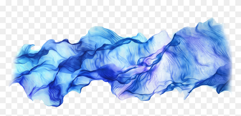 2561x1136 Голубая Вода Цвет Обои Элемент Видео 4K Ink Clipart Water Color Smoke Hd Png Download