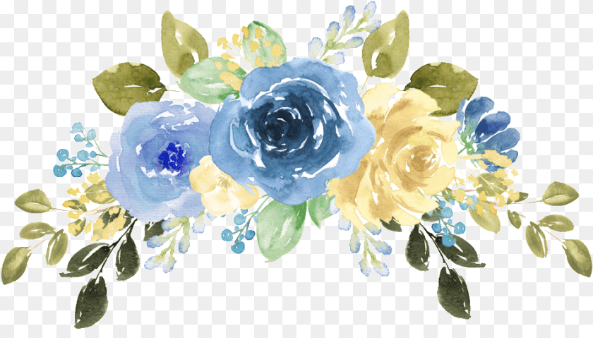 950x542 Blue Watercolor Flower Blue Watercolor Flowers Background, Accessories, Plant, Graphics, Rose Clipart PNG