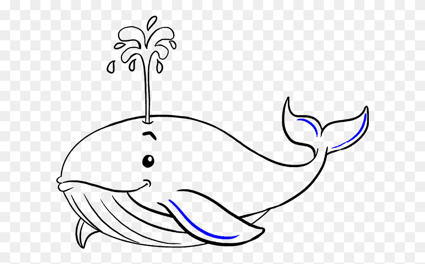619x463 Blue Whale Sketch Blue Whales To Draw, Outdoors, Nature, Astronomy HD PNG Download