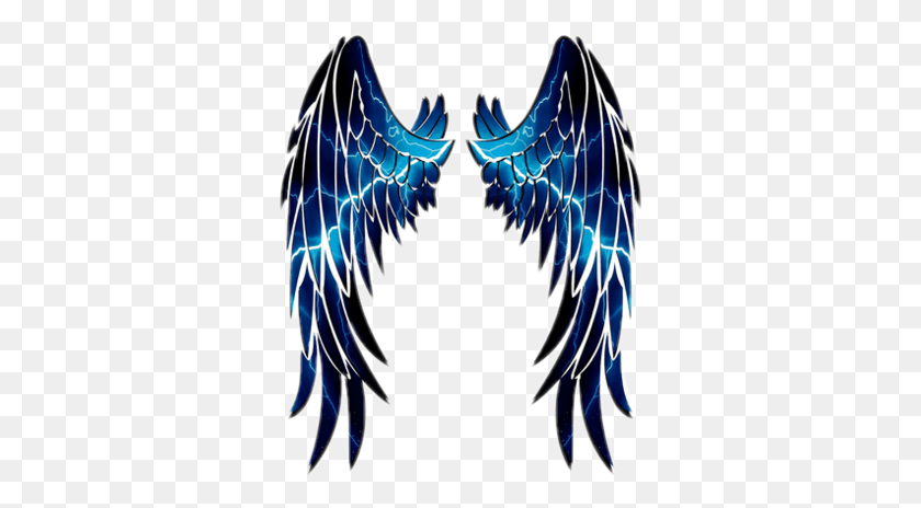 331x404 Blue Wings Angle Anglewings Blueanglewings Bluewings Angel Wing Stencil, Pants, Clothing, Apparel HD PNG Download