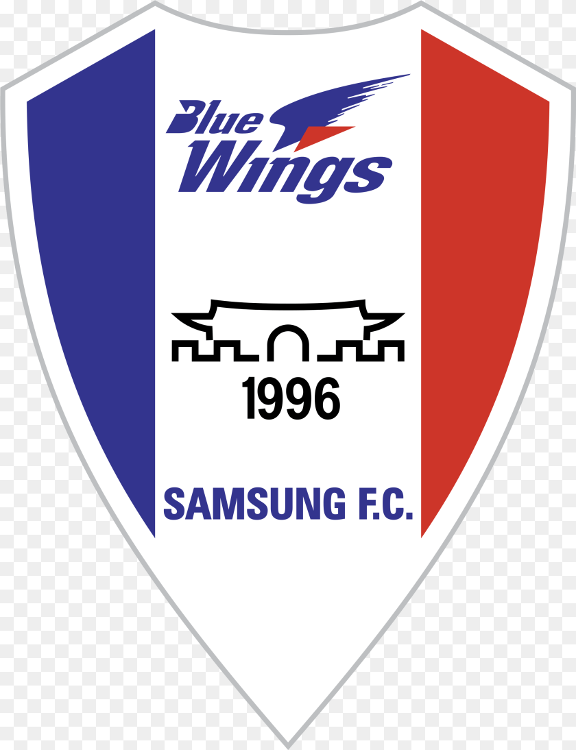 2401x3128 Blue Wings Logo Transparent Emblem, Armor, Shield Sticker PNG