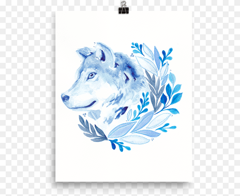 Blue Wolf Drawing, Animal, Mammal, Canine, Pet PNG