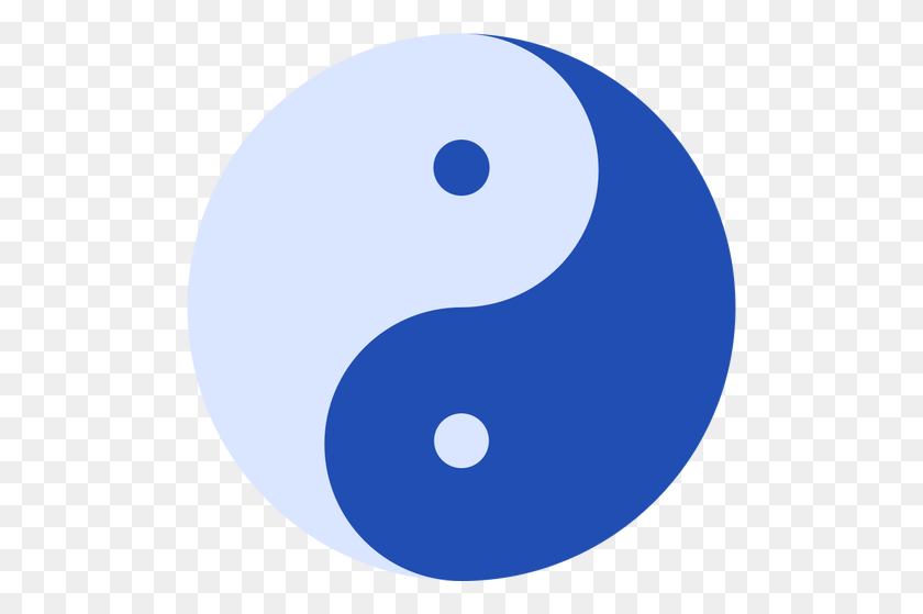 500x499 Blue Yin And Yang Yin And Yang Blue, Number, Symbol, Text HD PNG Download