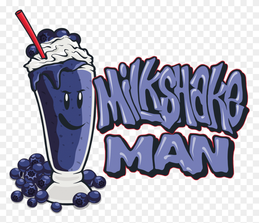 1188x1011 Blueberry Milkshake Man Logo Grape, Juice, Beverage, Drink HD PNG Download