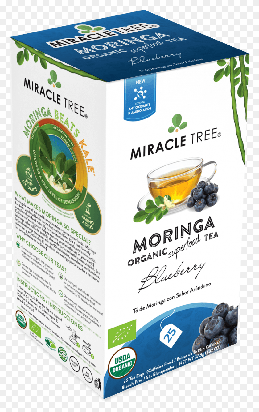 1108x1807 Blueberry Moringa Organic Superfood Tea Box, Flyer, Poster, Paper HD PNG Download