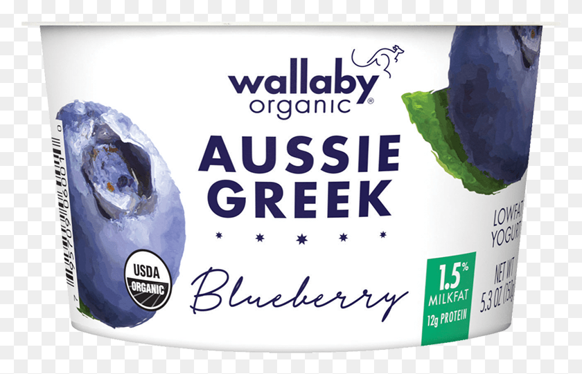 780x481 Blueberry Organic Greek Low Fat Yogurt Label, Text, Vase, Jar HD PNG Download