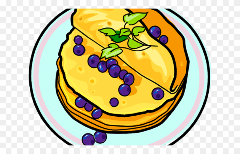 640x480 Blueberry Pancakes Clipart, Dish, Meal, Food HD PNG Download