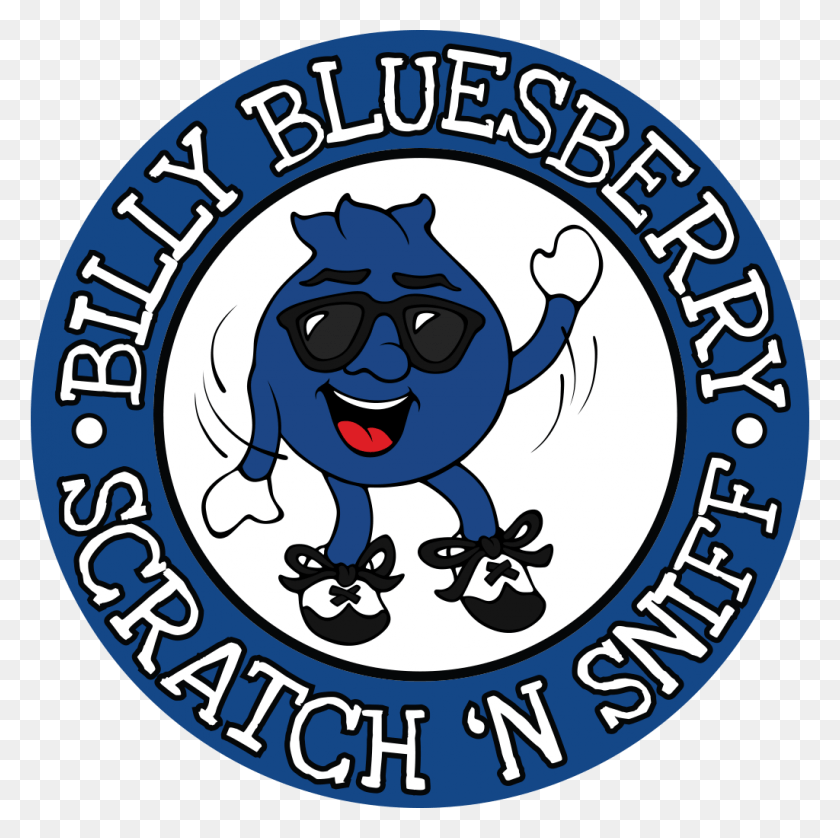 1024x1022 Descargar Png Blueberry Whiffer Stickers Scratch 39N Sniff Stickers Blueberry Billy, Etiqueta, Texto, Logotipo Hd Png