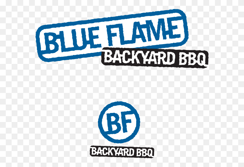 597x515 Descargar Png Blueflame Es Un Restaurante Que Necesitaba Dar La Impresión Azul Eléctrico, Texto, Etiqueta, Logotipo Hd Png