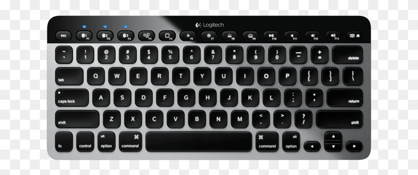 653x291 Bluetooth Easy Switch Keyboard K811 Для Mac Ipad И Logitech Easy Switch, Компьютерная Клавиатура, Компьютерное Оборудование, Оборудование Hd Png Скачать