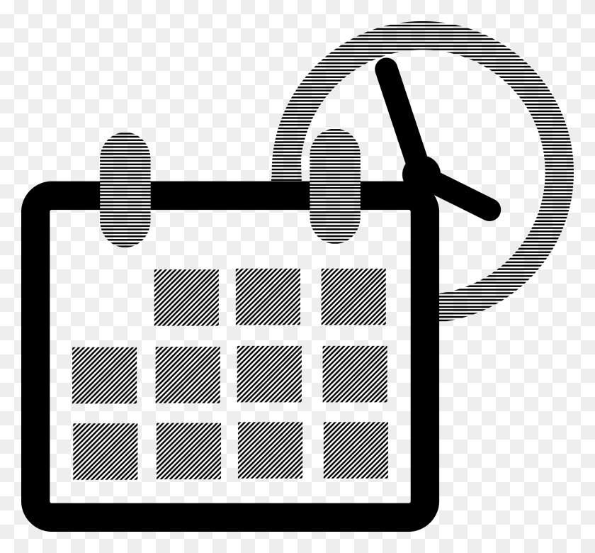 2400x2216 Blumenhaus Marjo Gmbh Календарь Часы Компьютерные Иконки Клипарт Календарь И Часы Черно-Белый, Серый, World Of Warcraft Hd Png Скачать