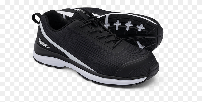 613x365 Blundstone Black White Lightweight Safety Shoe, Footwear, Clothing, Apparel HD PNG Download