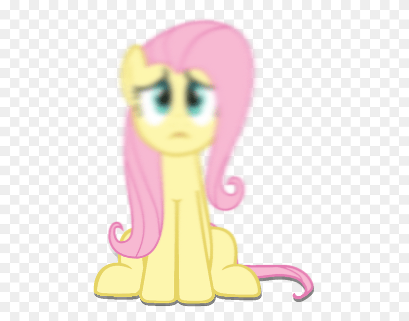 463x599 Blurry Face Fluttershy Looking Up Reference Sad Mlp Sad, Toy, Clothing HD PNG Download