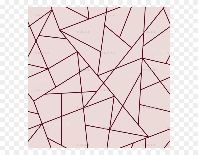 600x600 Румяна И Бордовый Геометрический Треугольник K074 Геометрический Узор Линии Hd Png Скачать