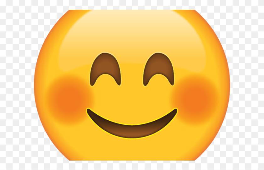 627x481 Blushing Emoji Clipart Good Grief Emoji Sonrisa, Plant, Food, Fruit HD PNG Download