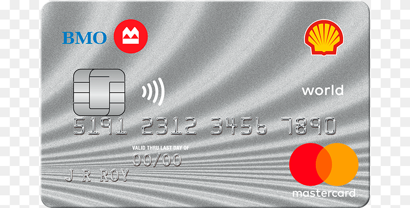 676x426 Bmo Shell Air Miles Mastercard, Credit Card, Text PNG