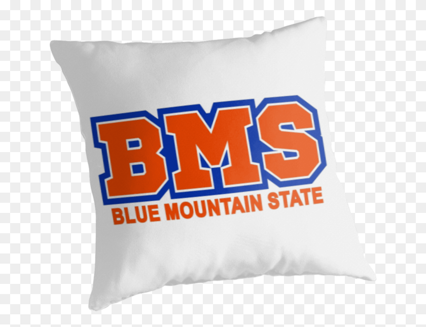 648x585 Bms Blue Mountain State Throw Pillows By, Pillow, Cushion HD PNG Download