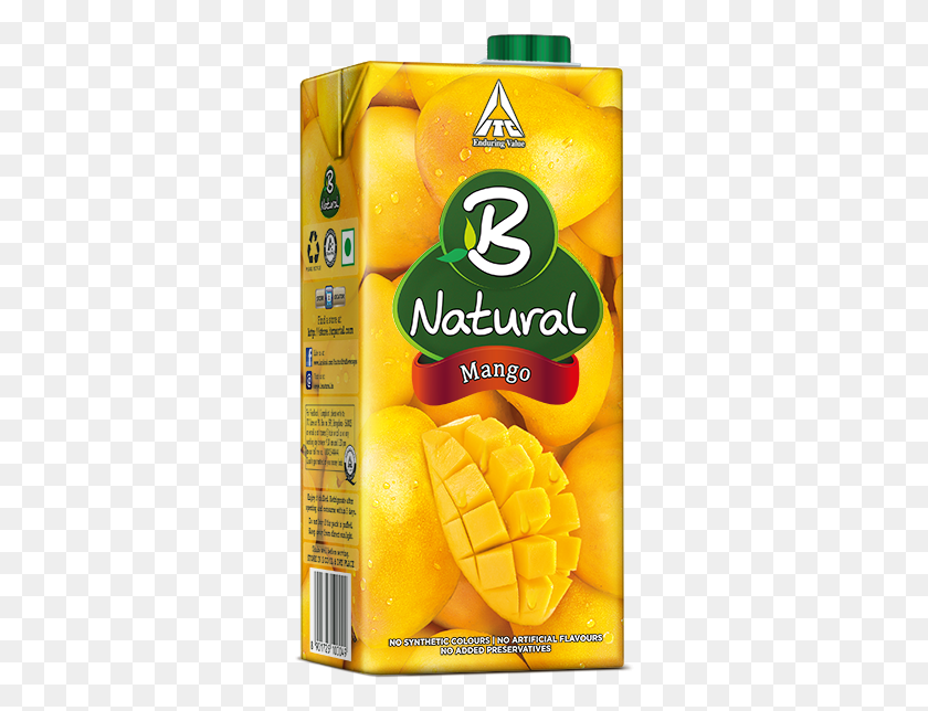 309x584 Bnatural Nct Mango Magic B Natural Guava Juice, Plant, Food, Fruit HD PNG Download