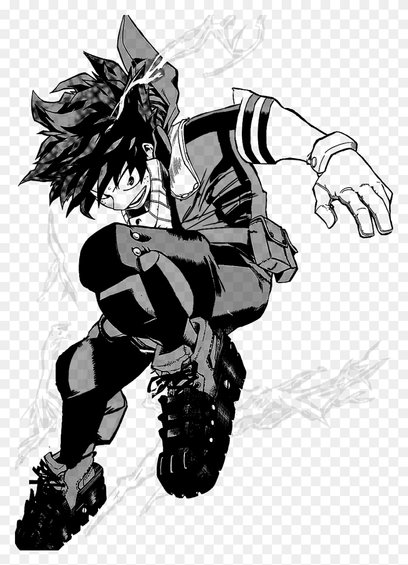 885x1251 Bnha Caps Cleaned Redrawn And Transparent Izuku One For All Full Cowl Shoot Style, Gray, World Of Warcraft HD PNG Download