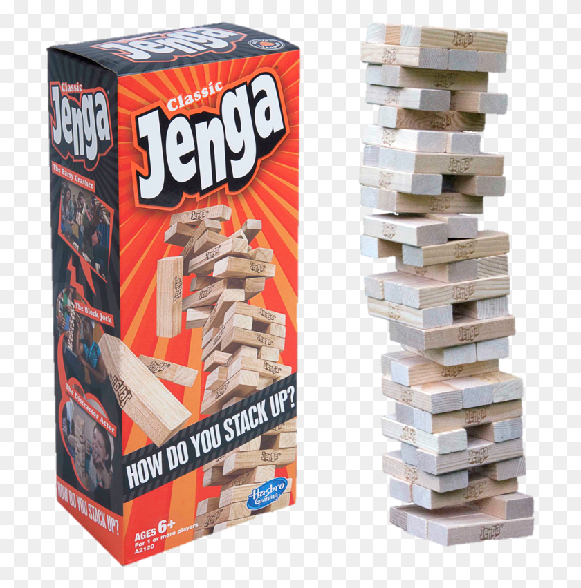 709x791 Board Game Box Jenga Classic, Sweets, Food, Confectionery HD PNG Download
