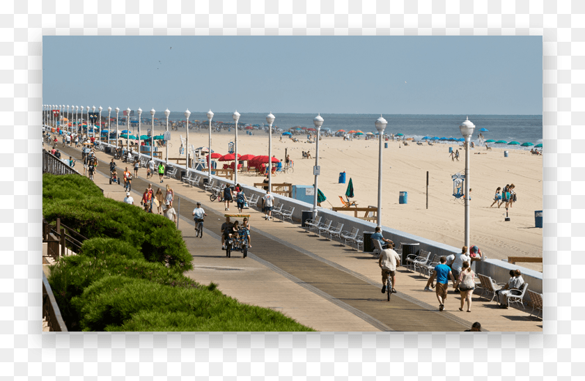 778x487 Boardwalk At Youth Baseball Nationals Ocean City Beach, Person, Bicycle, Vehicle HD PNG Download