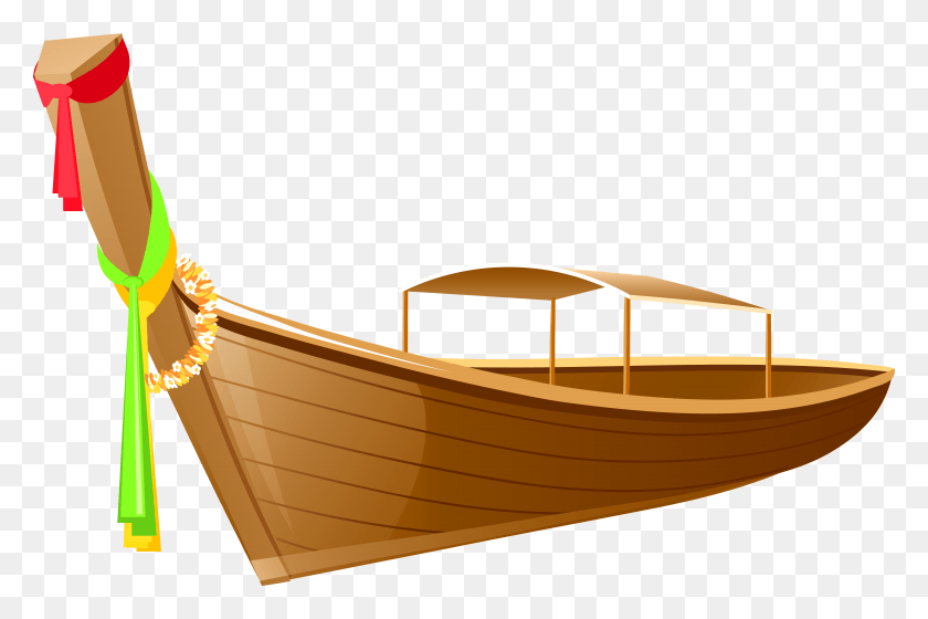 7865x5047 Boat In Thailand Clipart, Canoe, Rowboat, Vehicle HD PNG Download