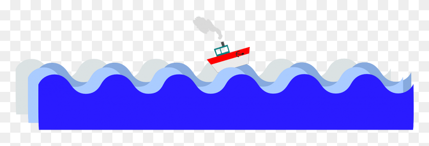 1281x372 Лодка Море Состояние Волны Лодка Океан Корабль Волны Изображения Для Детей, Вода, Природа, На Открытом Воздухе Hd Png Скачать