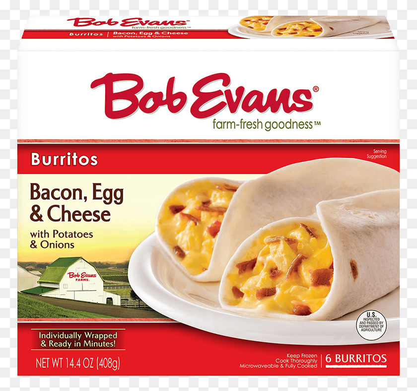 773x727 Burritos De Desayuno Bob Evans, Comida, Burrito, Huevo Hd Png