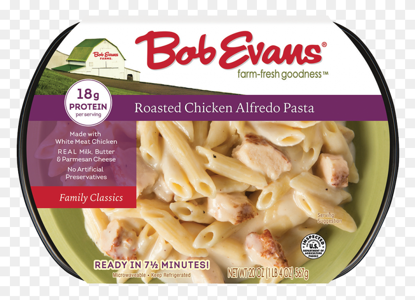 1000x703 Bob Evans Roasted Chicken Alfredo Pasta, Food, Macaroni, Ice Cream HD PNG Download