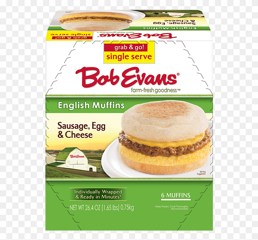 548x722 Bob Evans Single Serve Sausage Egg Amp Cheese English Bob Evans Mashed Potatoes, Burger, Food, Plant HD PNG Download
