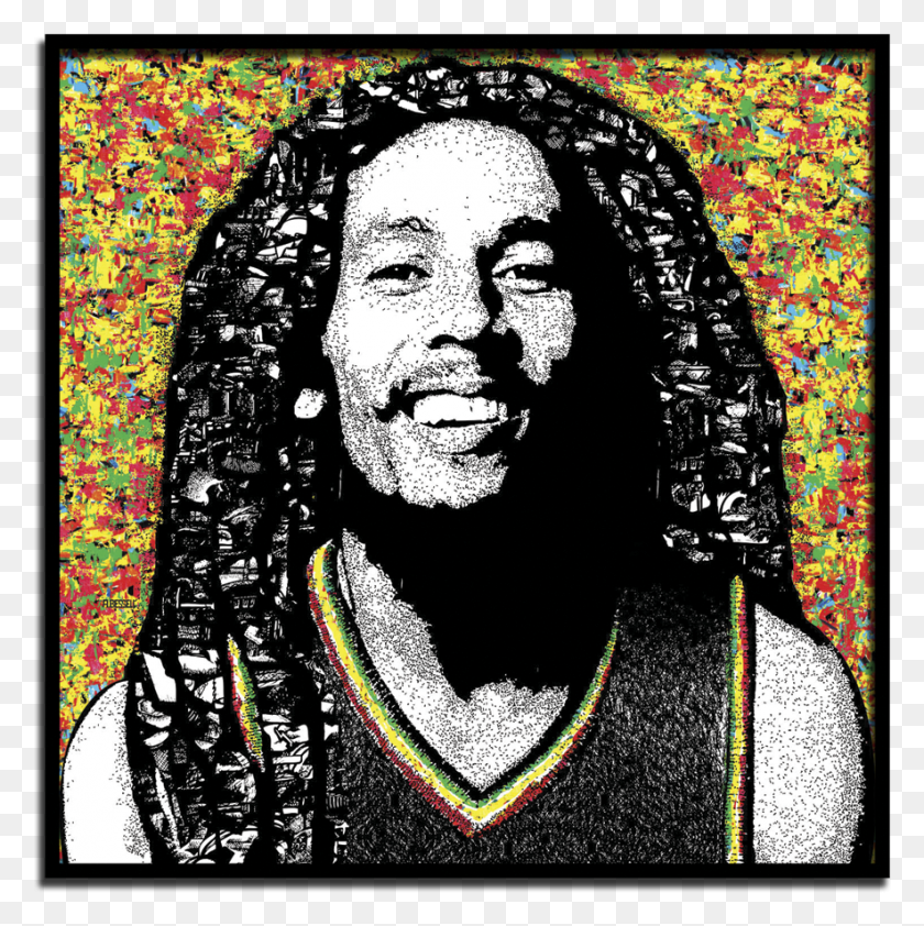 885x888 Bob Marley Illustration, Collage, Poster, Advertisement HD PNG Download