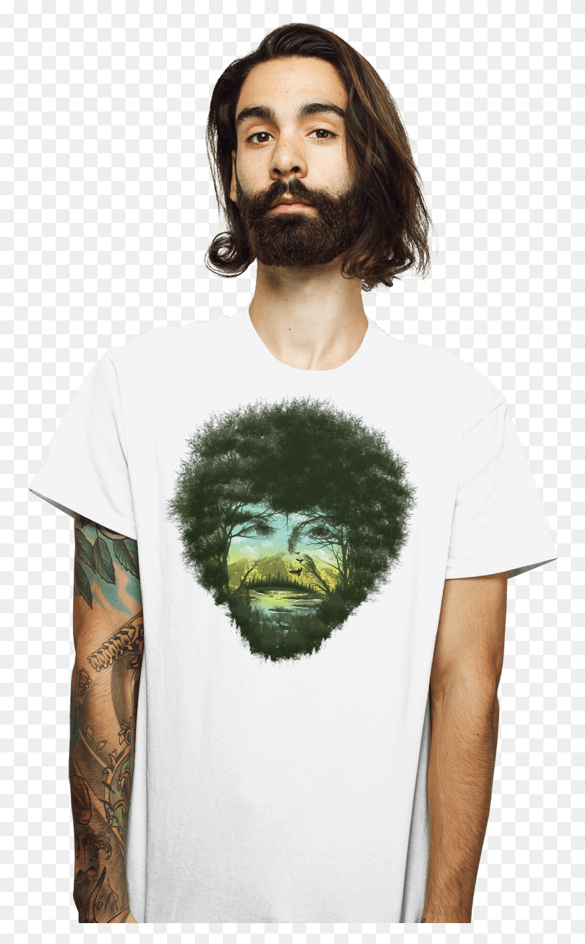 764x1295 Bob Ross T Shirt, Face, Person, Human HD PNG Download