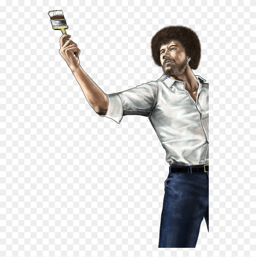 530x781 Bob Ross Transparent Background, Person, Human, Sleeve HD PNG Download