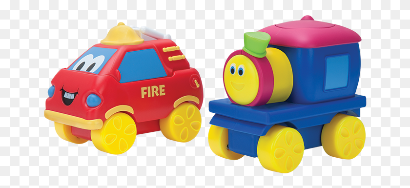 662x325 Боб Поезд Пожарная Машина Игрушка Рисунок 2 Пакет Фигурок Боб Поезд Игрушки, Пластик, Резиновый Ластик Png Скачать