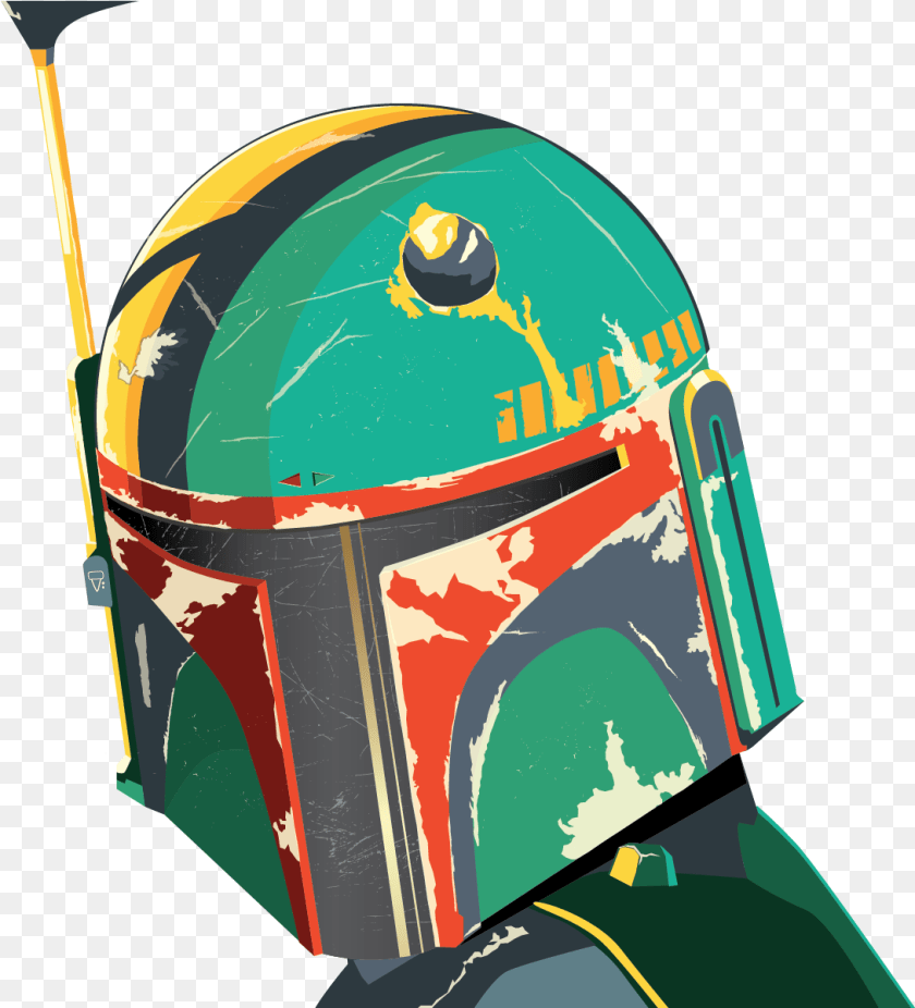 1090x1201 Boba Fett Boba Fett Helmet Transparent, Crash Helmet, Clothing, Hardhat Clipart PNG