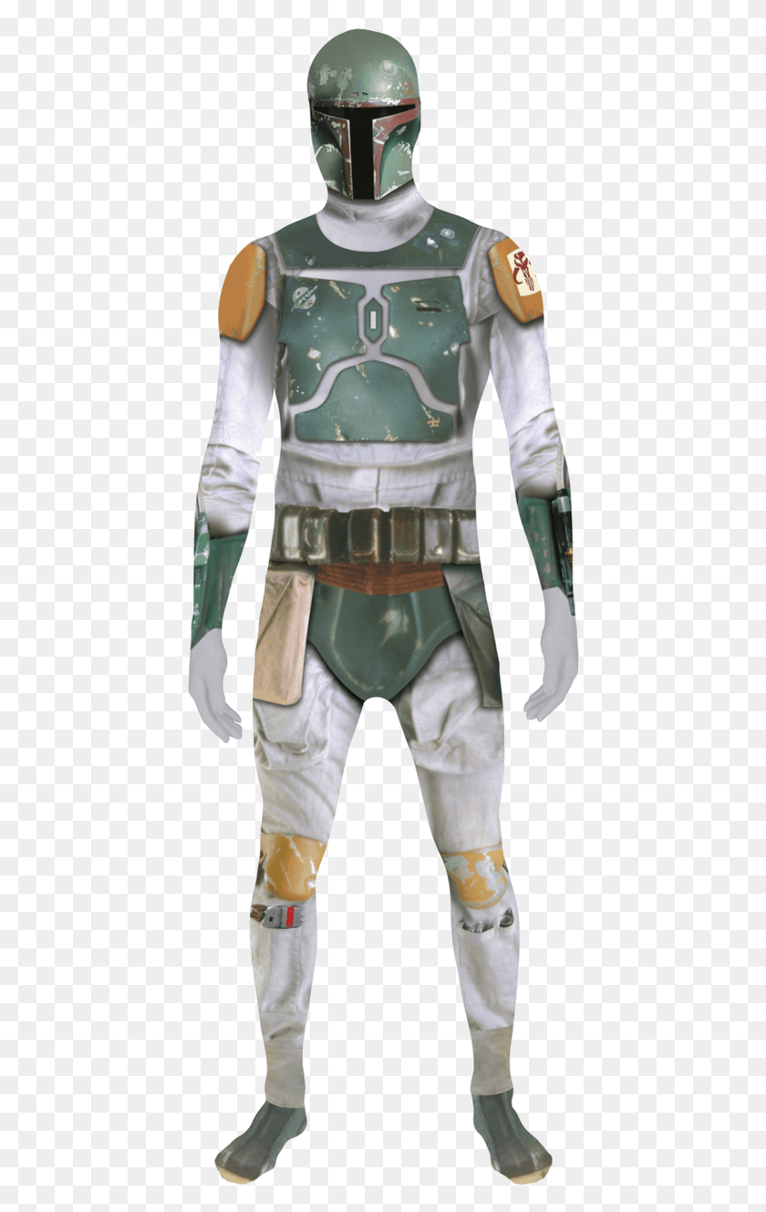 430x1269 Boba Fett Morphsuit, Clothing, Apparel, Person HD PNG Download