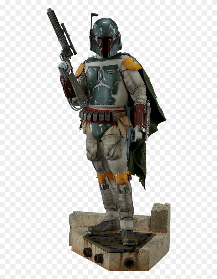 480x1017 Boba Fett Premium Format Figure Statue 1 4 Star Wars, Toy, Helmet, Clothing HD PNG Download
