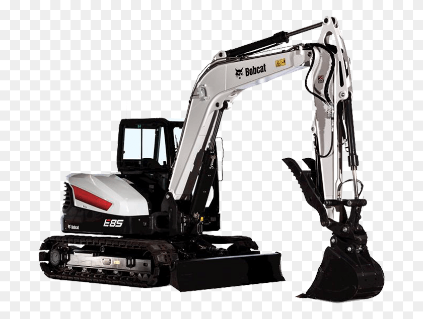 689x575 Bobcat Compact Excavators Bobcat Compact E85 Excavator Bobcat, Bulldozer, Tractor, Vehicle HD PNG Download