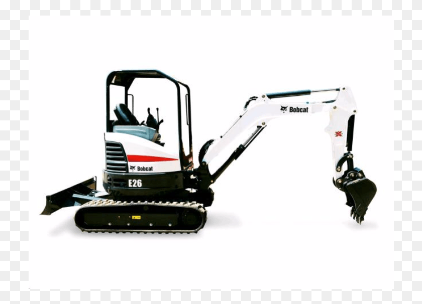 728x546 Descargar Png Bobcat Excavadora Compacta E26 6000 Lb Az Rental, Tractor, Vehículo, Transporte Hd Png
