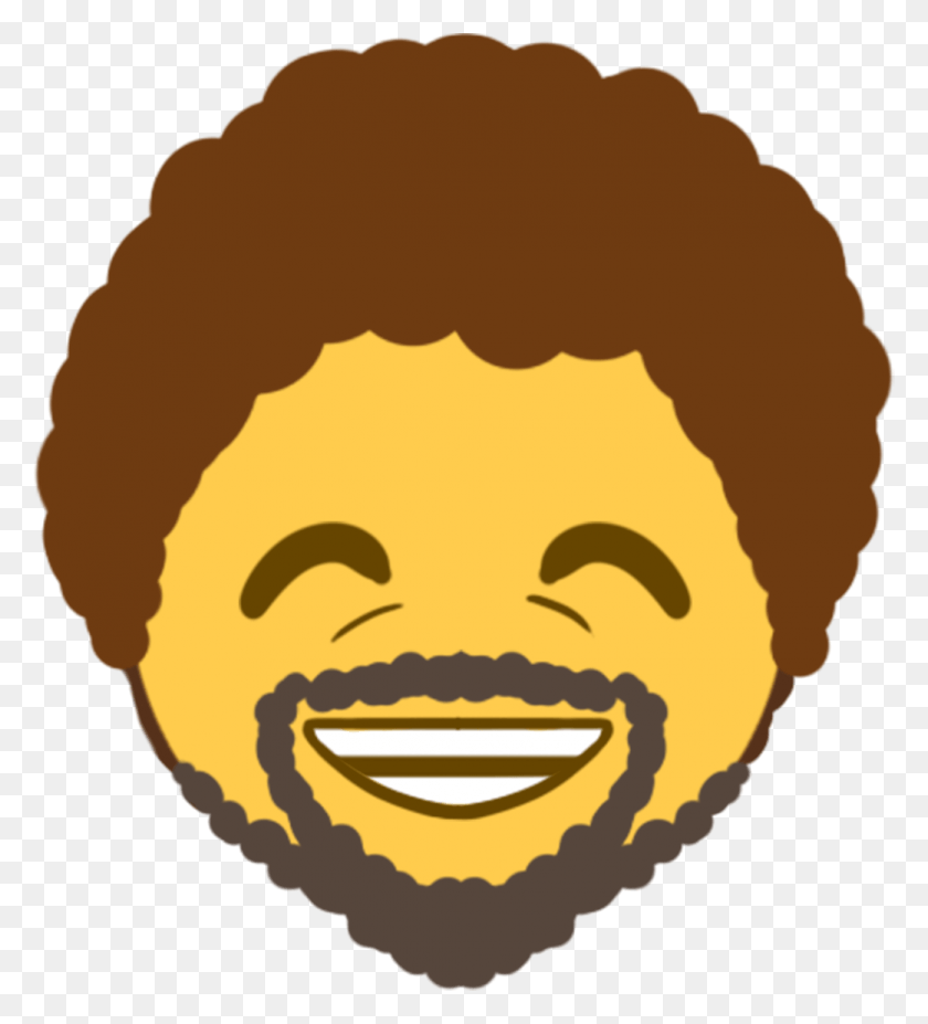 1041x1158 Bobross Discord Emoji Bob Ross Discord Emoji, Face, Person, Human HD PNG Download