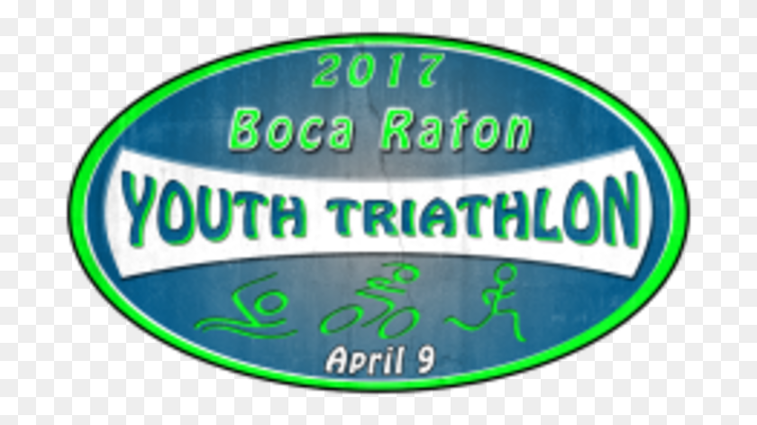 697x411 Boca Raton Youth Triatlón Círculo, Texto, Palabra, Símbolo Hd Png