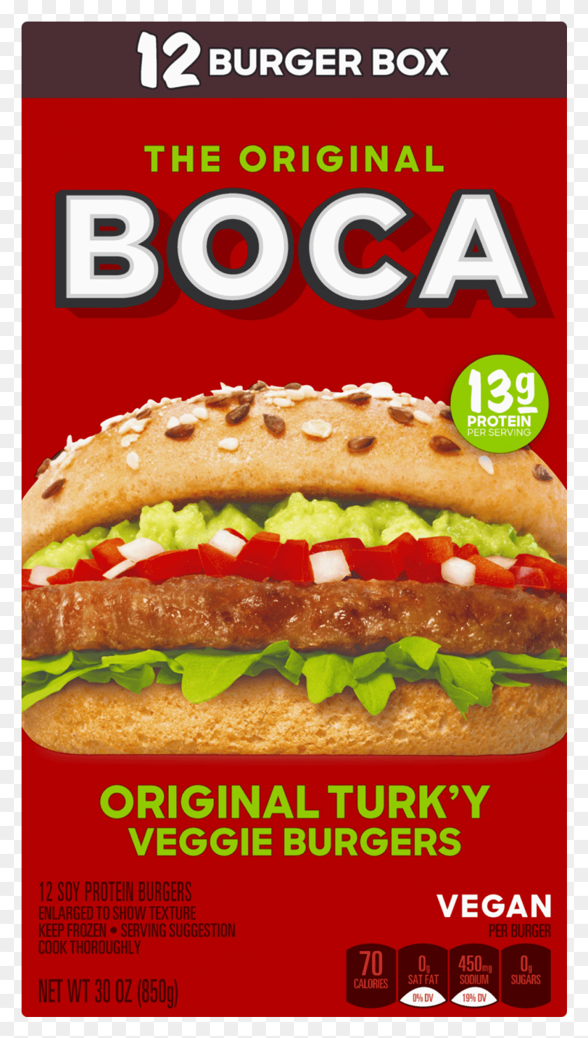 987x1801 Boca Turkey Veggie Burger, Food, Hot Dog HD PNG Download