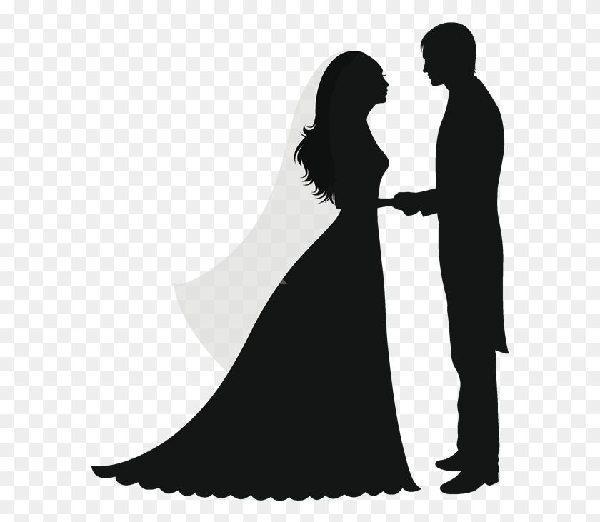 587x671 Boda Grooms And Craft Wedding Silhouette No Background, Person, Human HD PNG Download