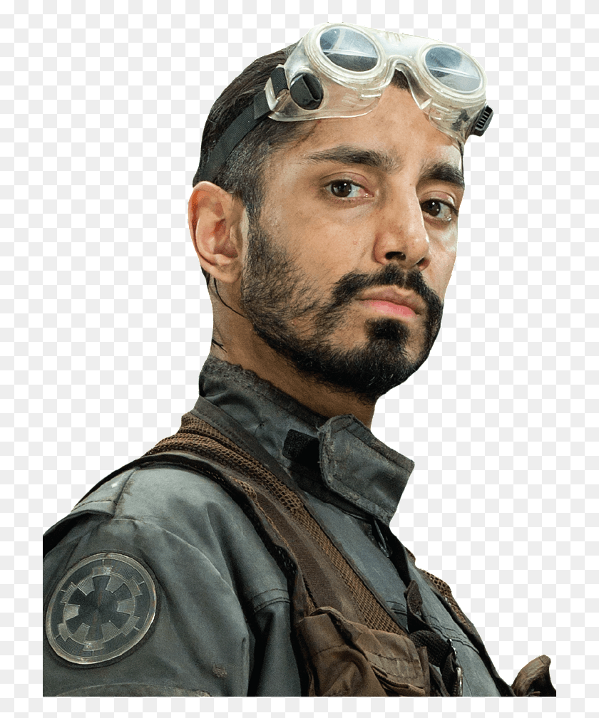 721x948 Bodhi Rook Star Wars Cosplay Goggles, Face, Person, Sunglasses HD PNG Download