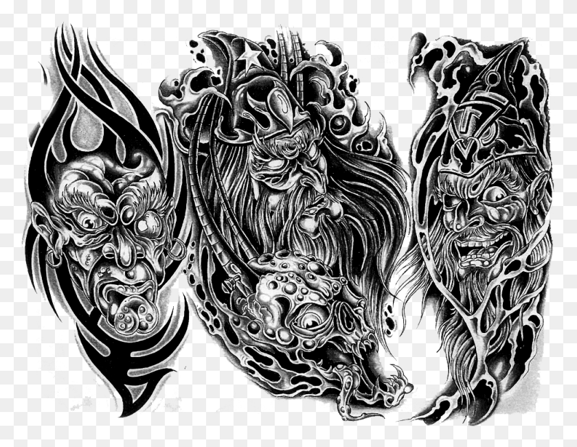 980x743 Body Art Tattoos Transparent Images, Doodle HD PNG Download
