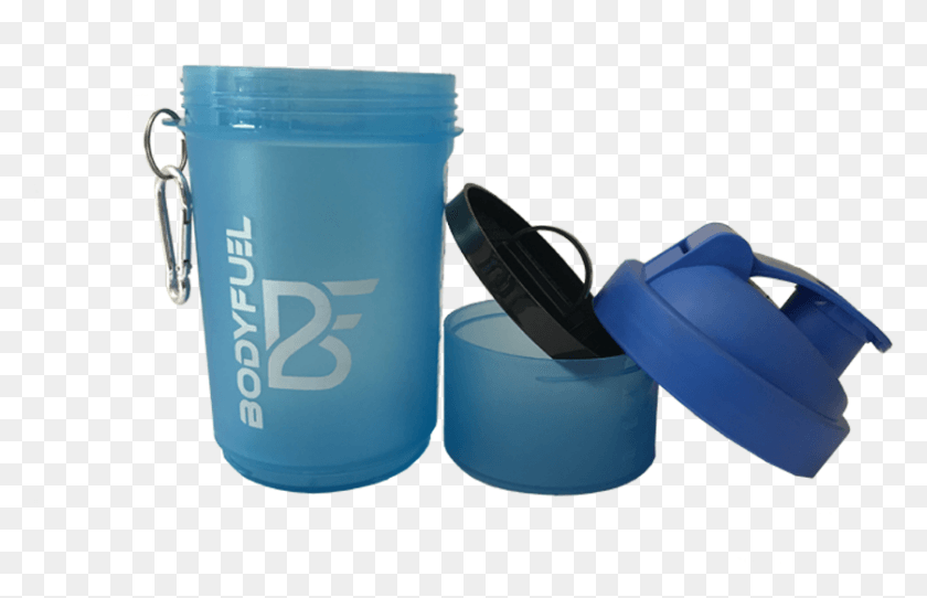 838x518 Body Fuel 2 In 1 Magic Shaker Blue Water Bottle, Milk, Beverage, Drink HD PNG Download