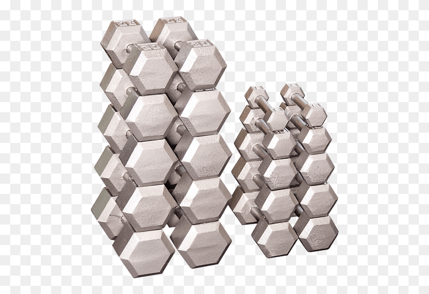 488x516 Body Solid Iron Hex Standard Dumbbell Gray Body Solid Hex Dumbbells, Honeycomb, Honey, Food HD PNG Download