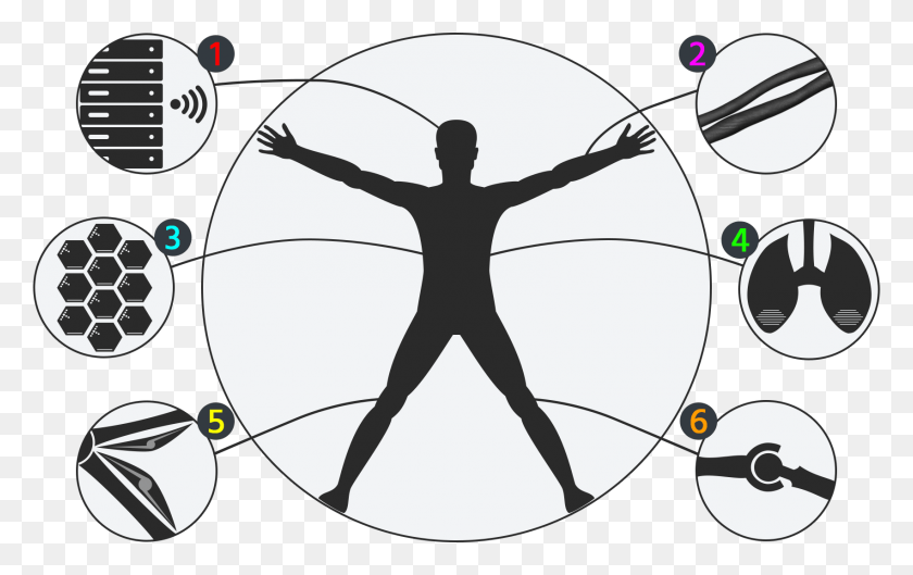 1700x1024 Структура Тела Современный Витрувианский Человек Логотип, Человек, Солнцезащитные Очки, Аксессуары Hd Png Скачать